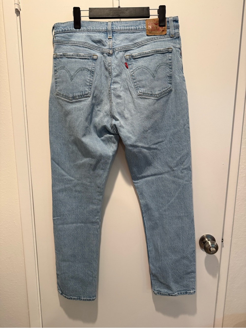 Levi's 501 Vintage Straight Leg Jeans in Light Blue - Picture 8 of 11